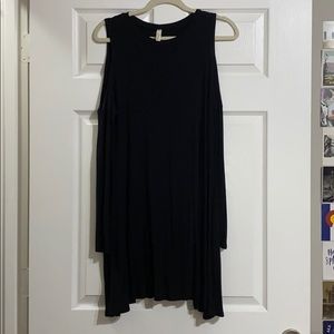 Cold Shoulder along Sleeve Dress